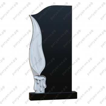 Резной памятник со свечой № 2