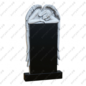 Резной памятник ангел № 17