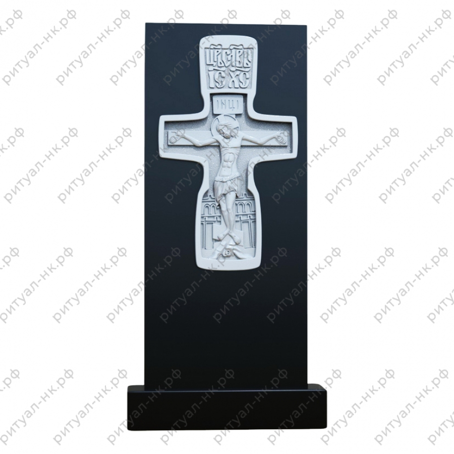 Резной памятник крест № 45