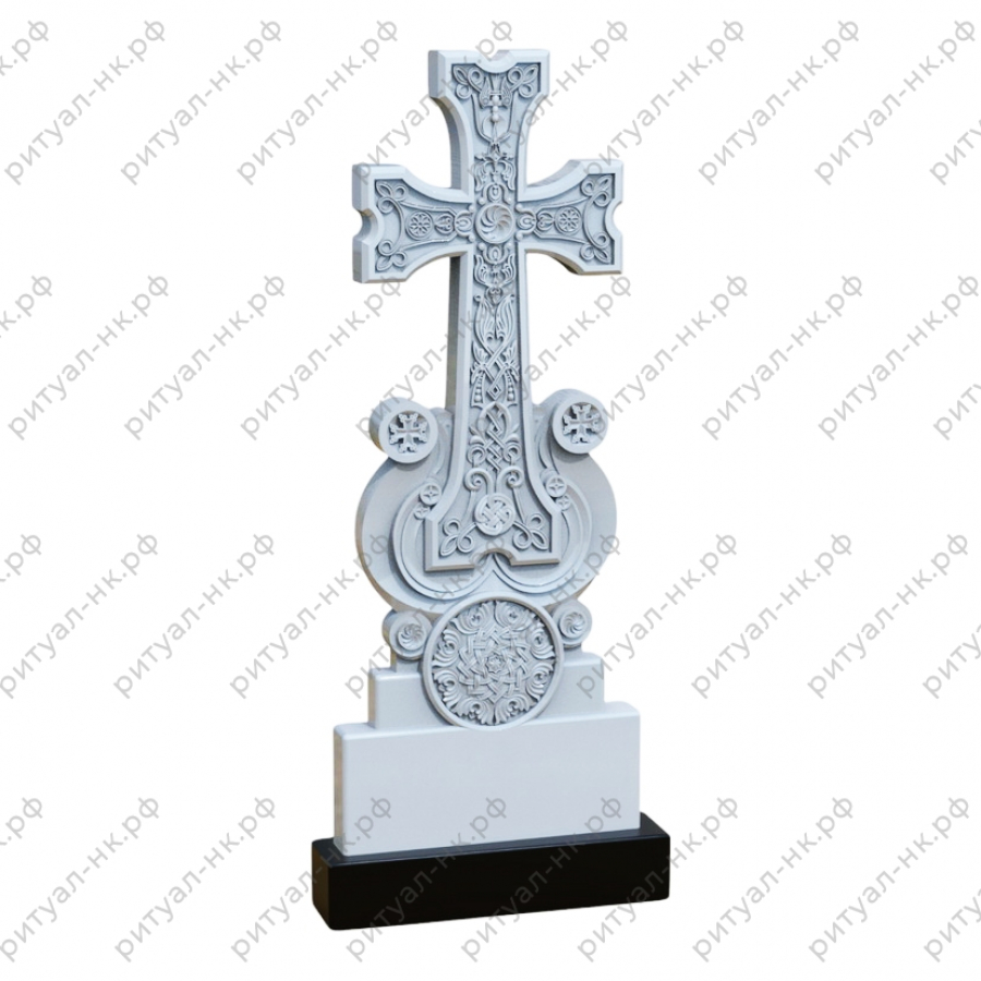 Резной памятник крест № 2