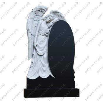 Резной памятник ангел № 8