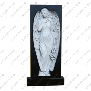 Резной памятник ангел № 48