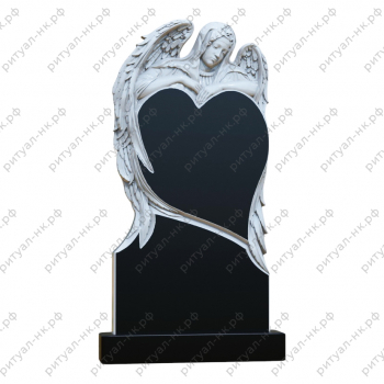 Резной памятник ангел № 45