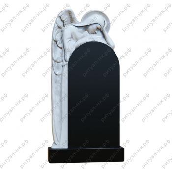 Резной памятник ангел № 35