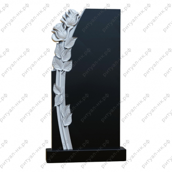 Резной памятник цветы № 44