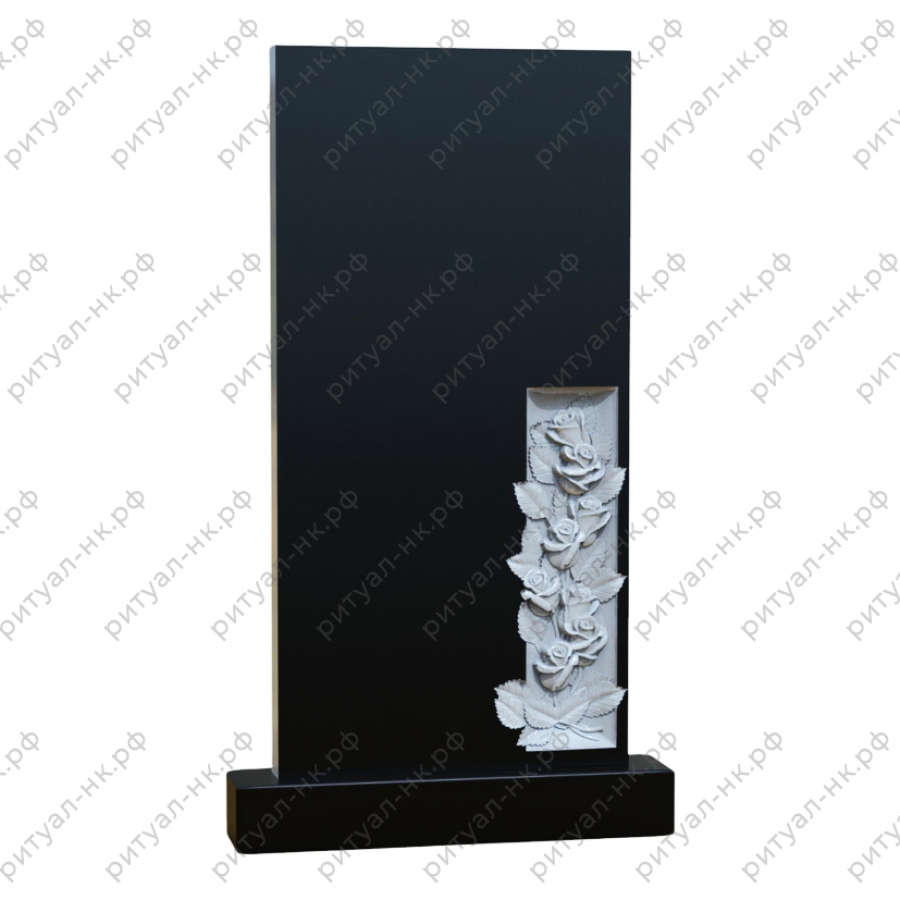 Резной памятник цветы № 41