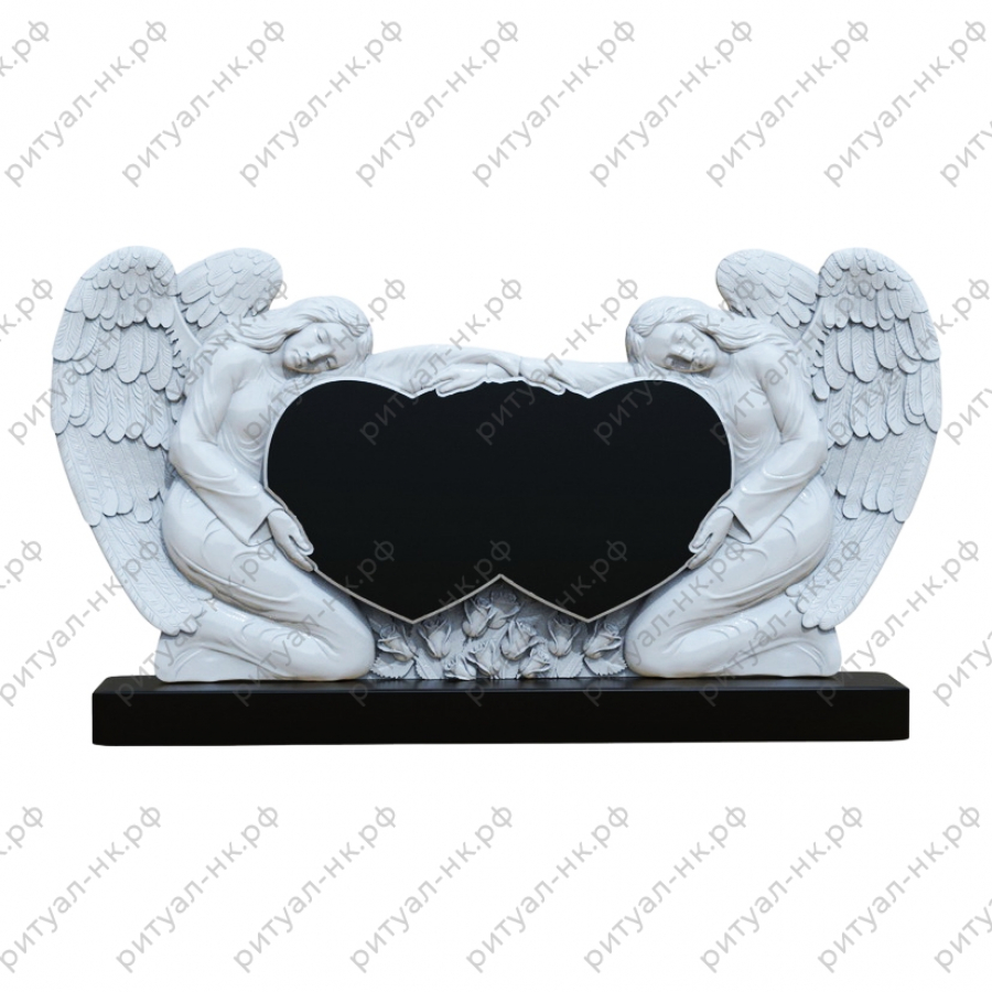 Резной памятник семейный № 77