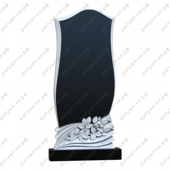 Резной памятник цветы № 79