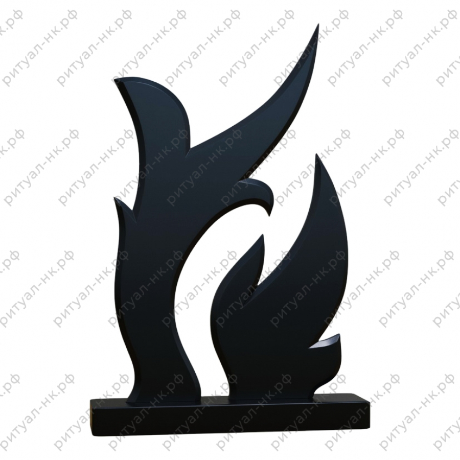 Резной памятник с пламенем № 14