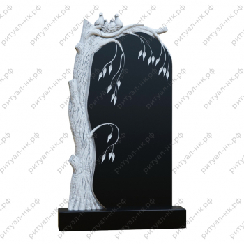 Резной памятник с деревом № 29