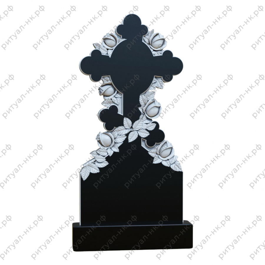 Резной памятник крест № 74