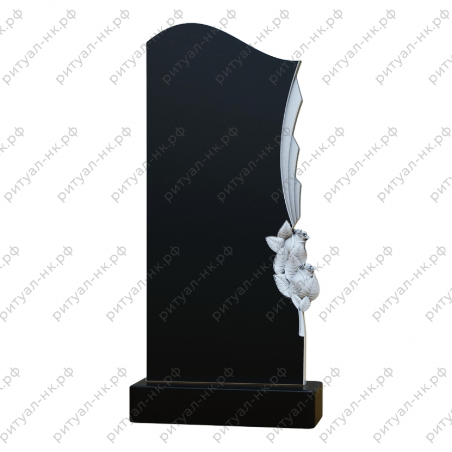 Резной памятник цветы № 108