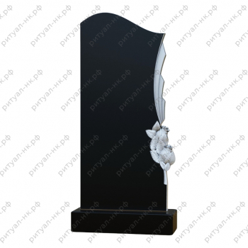 Резной памятник цветы № 108