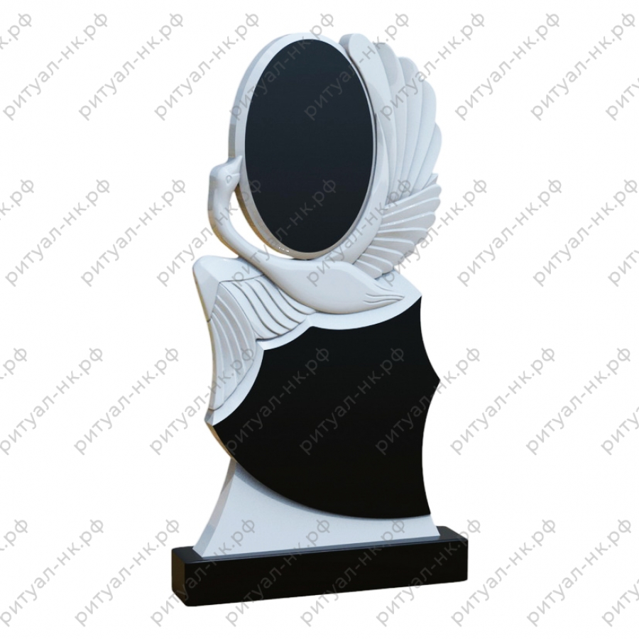 Резной памятник с птицей № 1