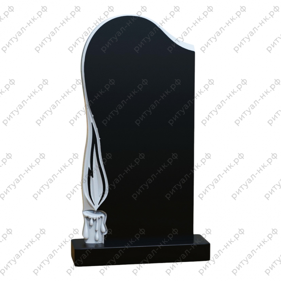 Резной памятник со свечой № 4