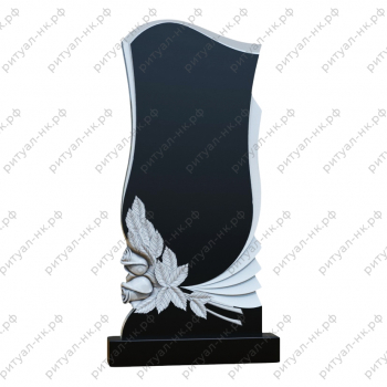 Резной памятник цветы № 134