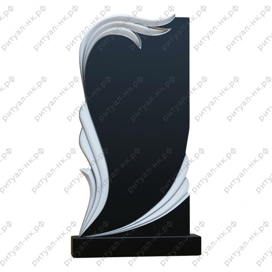 Резной памятник с пламенем № 10