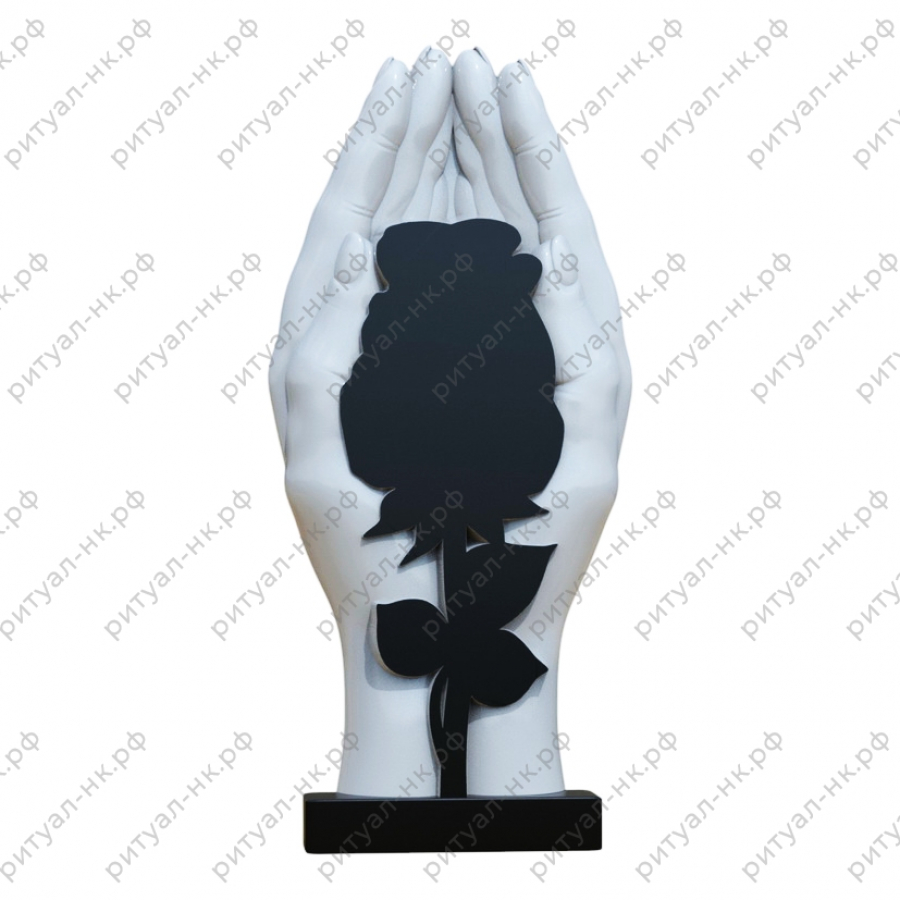 Резной памятник цветы № 150