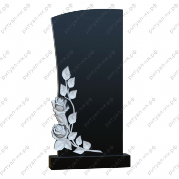 Резной памятник цветы № 47