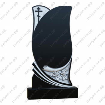 Резной памятник со свитком № 5