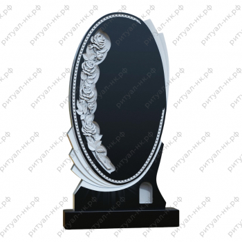 Резной памятник цветы № 45