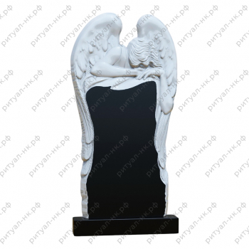 Резной памятник ангел № 41