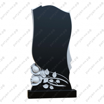 Резной памятник цветы № 70