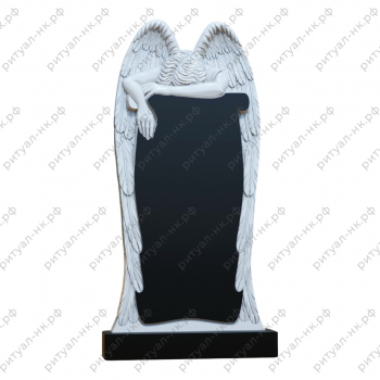 Резной памятник ангел № 6