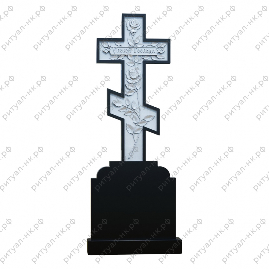 Резной памятник крест № 28