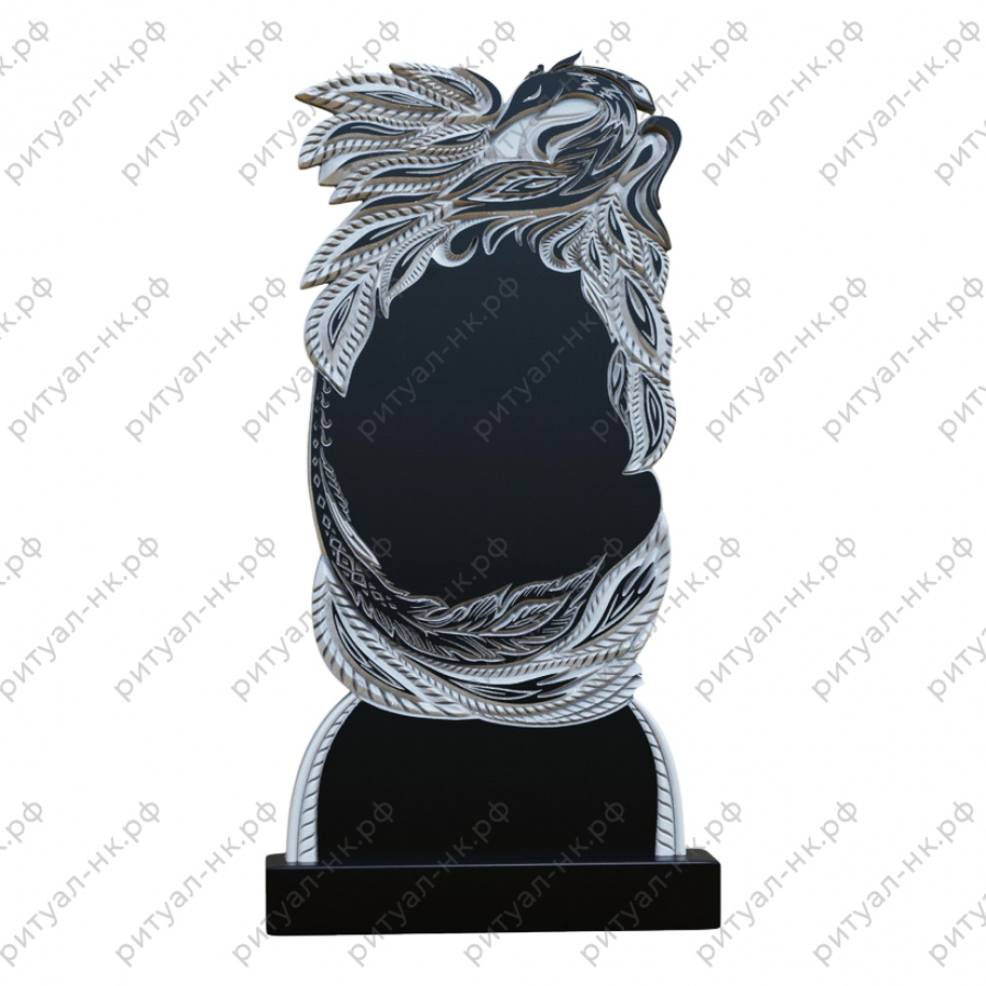 Резной памятник с птицей № 30