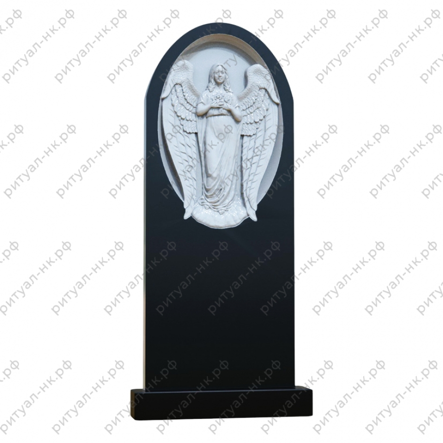 Резной памятник ангел № 39