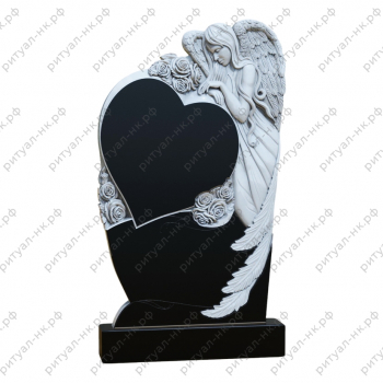 Резной памятник ангел № 18