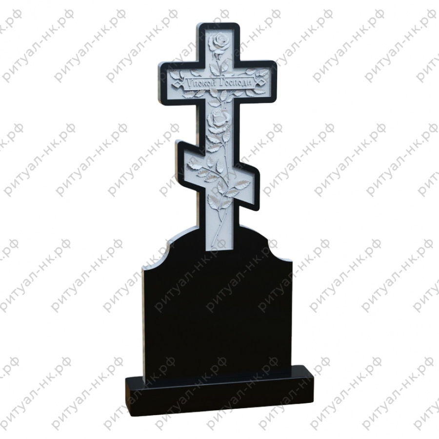 Резной памятник крест № 35