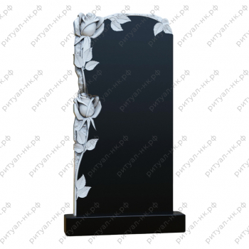 Резной памятник цветы № 136