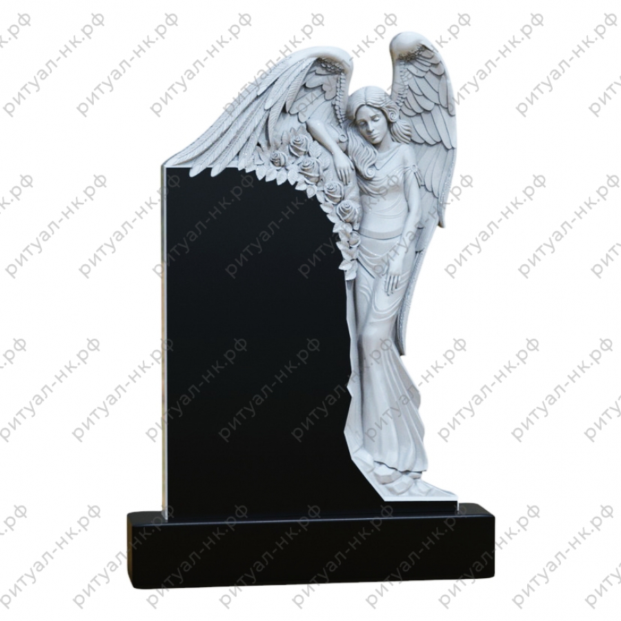 Резной памятник ангел № 20