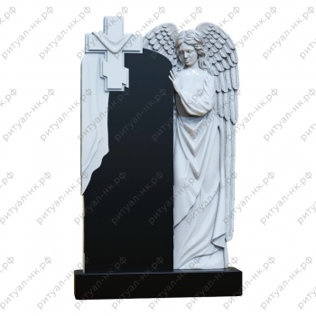 Резной памятник ангел № 47