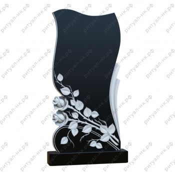 Резной памятник цветы № 110