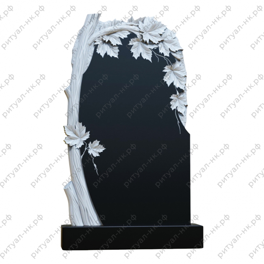 Резной памятник с деревом № 23