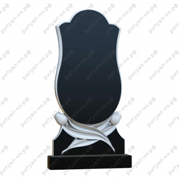 Резной памятник цветы № 20