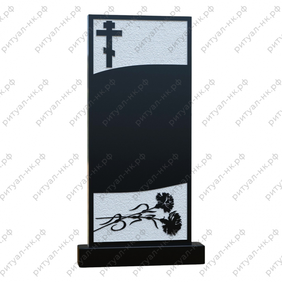 Резной памятник православный № 47
