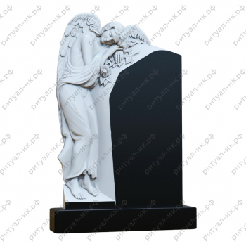 Резной памятник ангел № 51