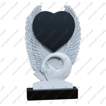 Резной памятник с птицей № 3