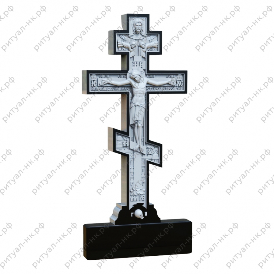 Резной памятник крест № 5